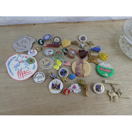 530 - An assortment of various badges etc.