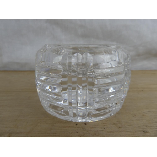 533 - A Waterford Crystal candle holder.