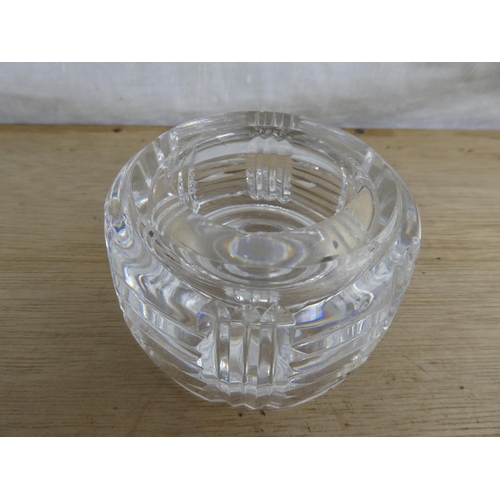 533 - A Waterford Crystal candle holder.