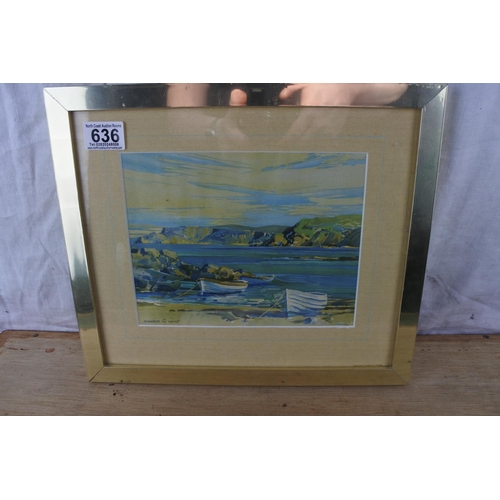 636 - A framed Maurice Wilks print.