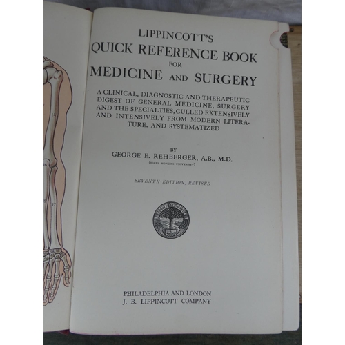 556 - A vintage copy of Lippincott's Quick Reference Book - Medicine & Surgery.
