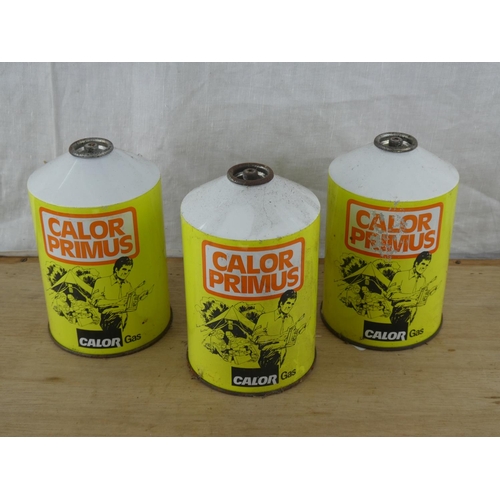 588 - 3 vintage Calor Primus gas tins.