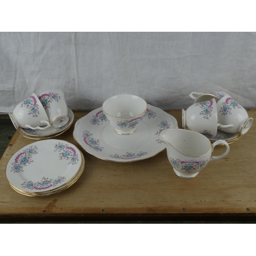 591 - A decorative vintage Gainsborough tea set.