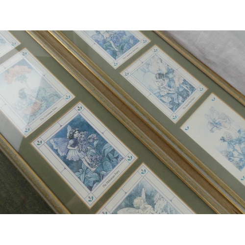 608 - 2 framed fairy prints.