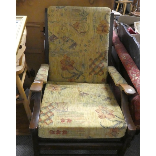 635 - A vintage/ retro armchair.