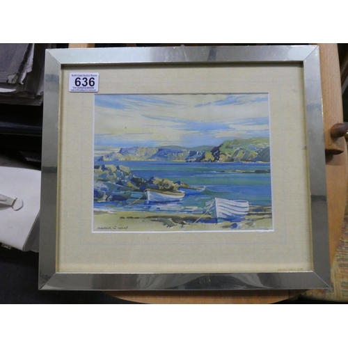 636 - A framed Maurice Wilks print.