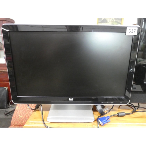 637 - A HP monitor.