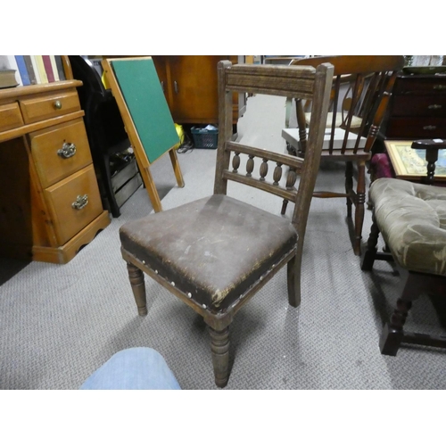 646 - An antique occasional chair.