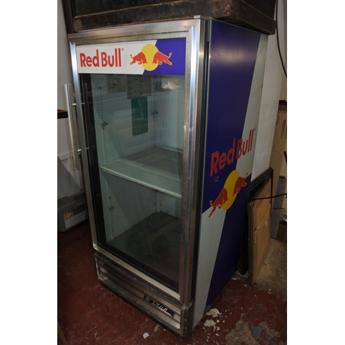 1003 - A commercial Red Bull drinks fridge.