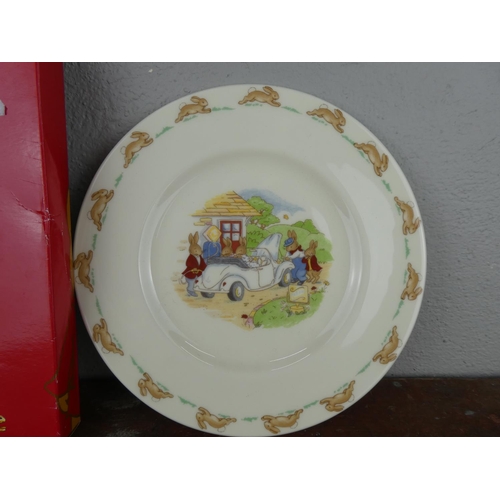 109 - A boxed Bunnykins collectors plate by Royal Doulton.