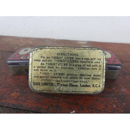 19 - Three vintage OXO tins.