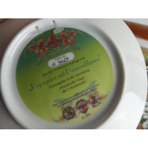 191 - A collection of cabinet plates.