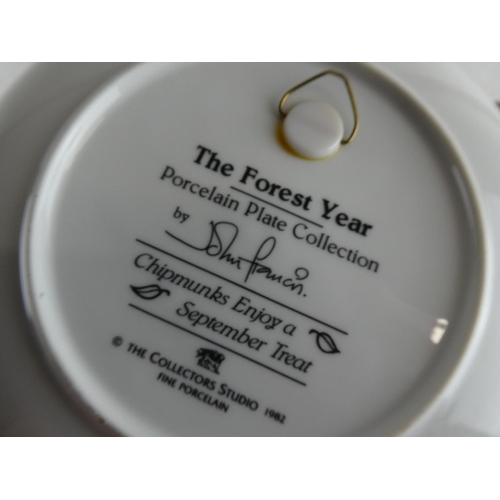 191 - A collection of cabinet plates.