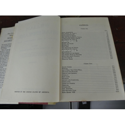 67 - Volumes One and Two 'The Complete Works of William Shakespeare'.