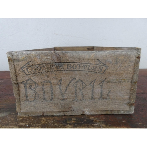 86 - A vintage Bovril wooden crate.