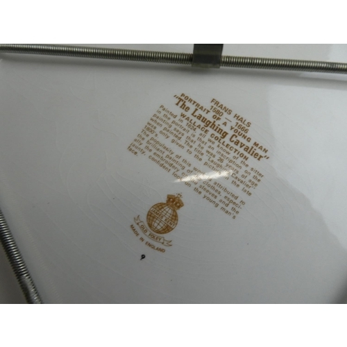 181 - A large James Kent Old Foley cabinet plate, 'The Laughing Cavalier'.