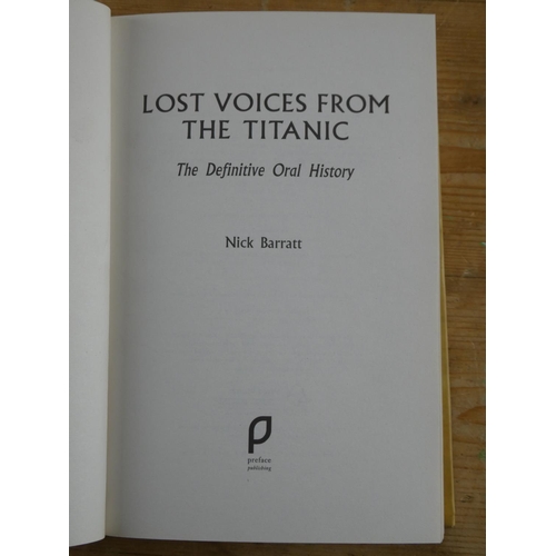 211 - A Belfast Telegraph 2012 commemorative medal celebrating Titanic 100th anniversary and a book 'Lost ... 