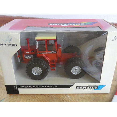 226 - A boxed Britains Massey Ferguson 1505 tractor and booklet.