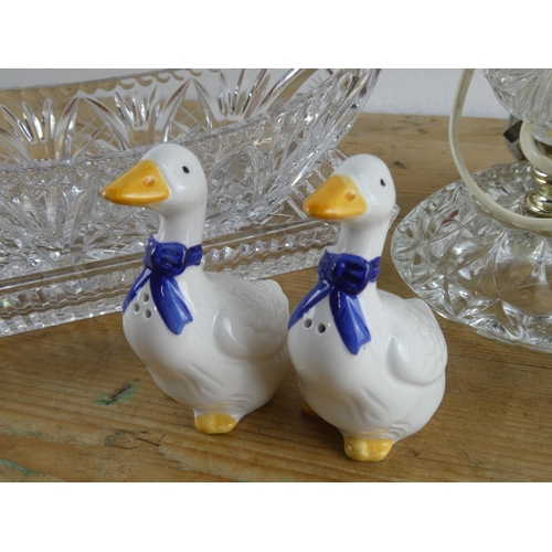 228 - An assortment of various crystal etc.