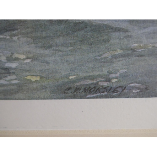 229 - An unframed print of a sailing ship.