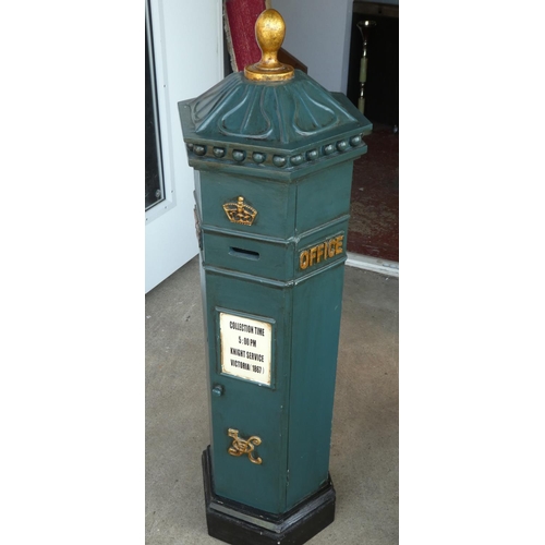 232 - A large antique style post box.