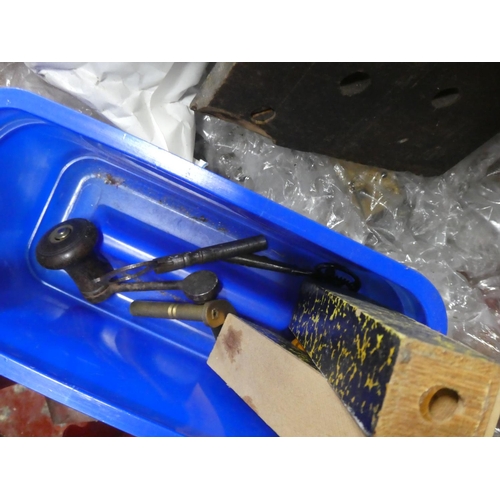 259 - A large collection of clock parts etc.