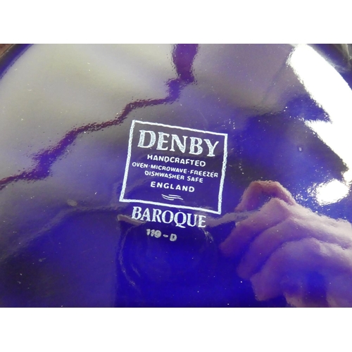 263 - A T.G. Green & Co baking bowl and a Denby 'Baroque' bowl (a/f).