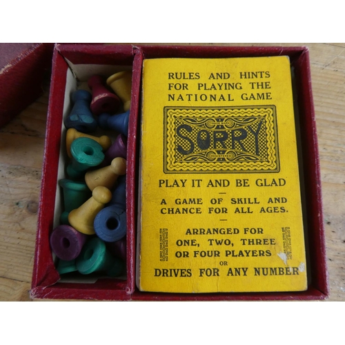 286 - A vintage card game 'Sorry'.