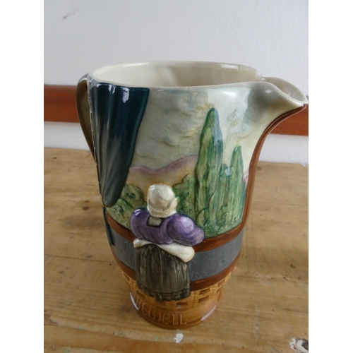 290 - An antique Beswick jug 'Romeo & Juliet - Farewell', measuring 21cm tall.