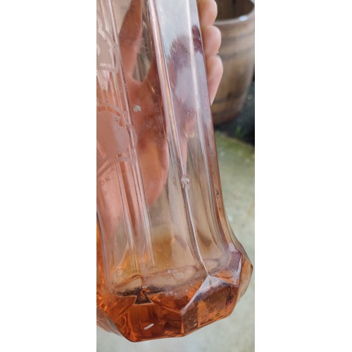 300 - An antique Briggs, Belfast coloured glass soda syphon.