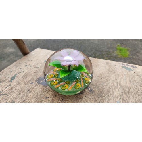 30 - A large vintage glass paperweight.