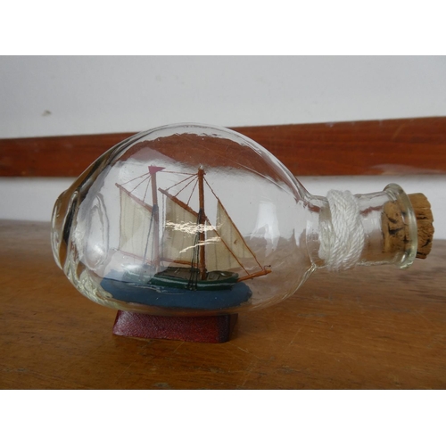 75 - A small ship in a glass bottle.