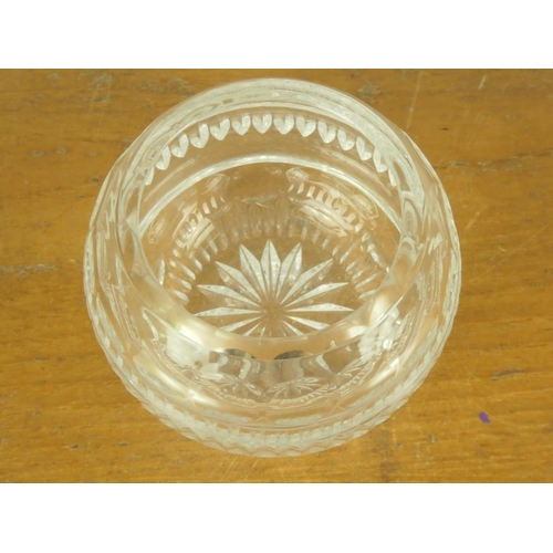 97 - A cut glass bowl.