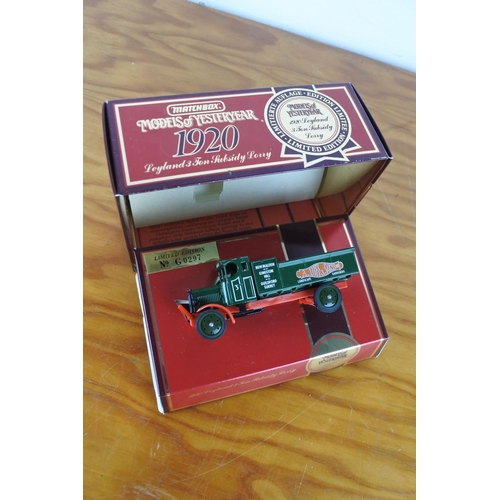 106 - A boxed limited edition Matchbox Models of Yesteryear 1920 Leyland lorry.