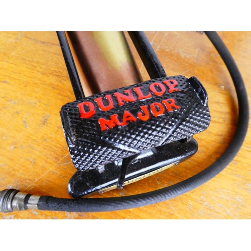 230 - An antique Dunlop Major foot pump.