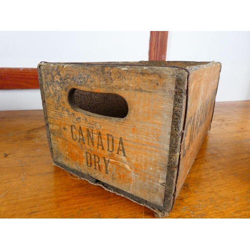 235 - A vintage Canada Dry wooden crate.