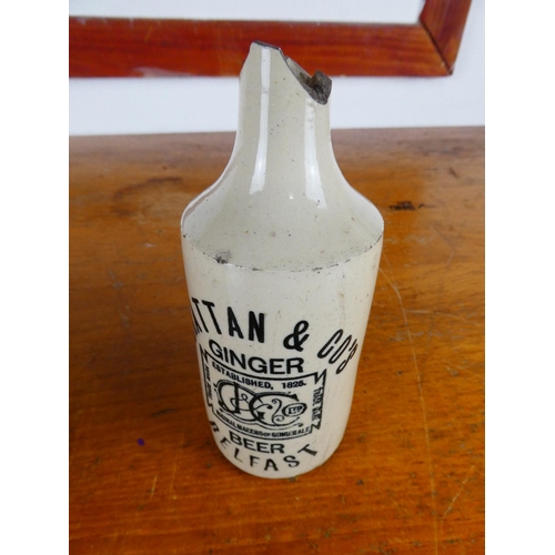 248 - An antique stoneware bottle, 'Grattan and Co's - Ginger Beer - Belfast.