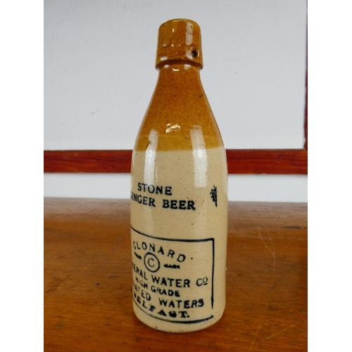 250 - An antique stoneware bottle, 'Stone Ginger Beer - Clonard - Mineral Water Co - High Grade - Aerated ... 