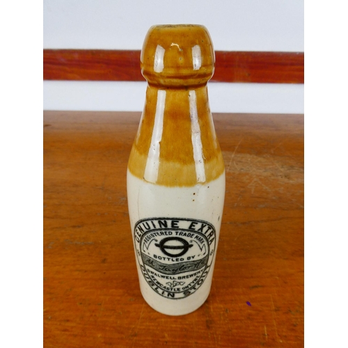 251 - An antique stoneware bottle, 'Genuine Extra - Al Taylor Ho - Swalwell Brewery - Newcastle on Tyne - ... 