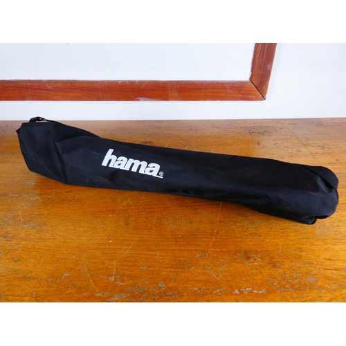 288 - A Hama camera tripod and case.