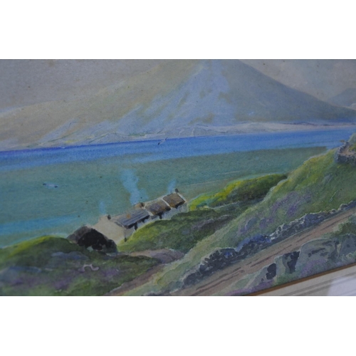 318 - A stunning framed watercolour 'Atlantic Drive' signed G W Morrison, measuring 54cm X 35cm.