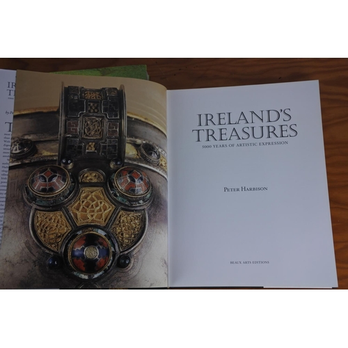 325 - A large Ireland Treasure's book by Beaux Arts Edition and a large Geologica book.