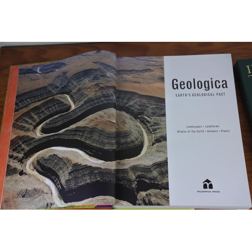 325 - A large Ireland Treasure's book by Beaux Arts Edition and a large Geologica book.