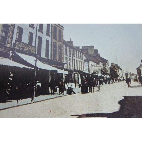 328 - A pair of framed pictures 'Church Street, Coleraine' and 'River Bann & Boat House, Coleraine'.