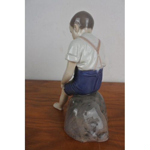 358 - A Royal Copenhagen figurine 1757 KFN 'Boy at Beach'