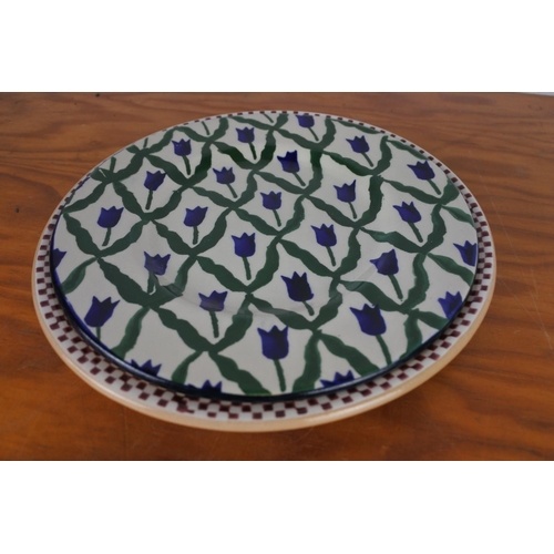 386 - Two Nicholas Mosse Pottery plates.