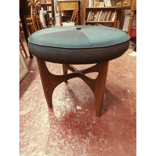 446 - A stunning upholstered Mid Century G Plan dressing table stool.