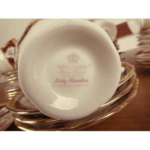 464 - A stunning Royal Albert 'Lady Hamilton' tea set and more.