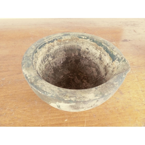 467 - A large antique bowl.