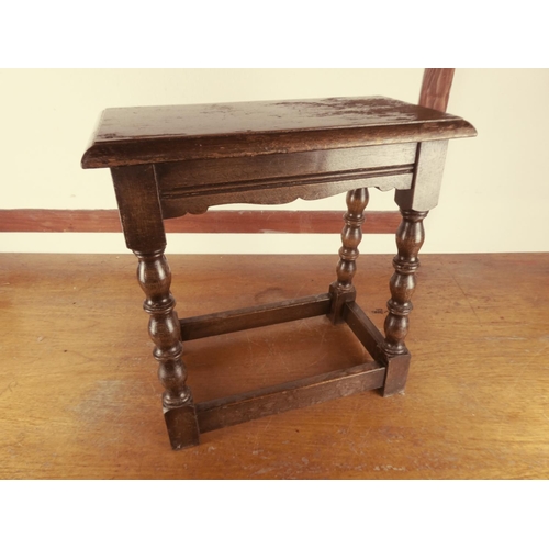 514 - An antique occasional table/ stool.